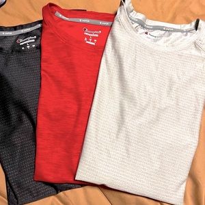 Lot of 3 Champion Performance Workout Shirts